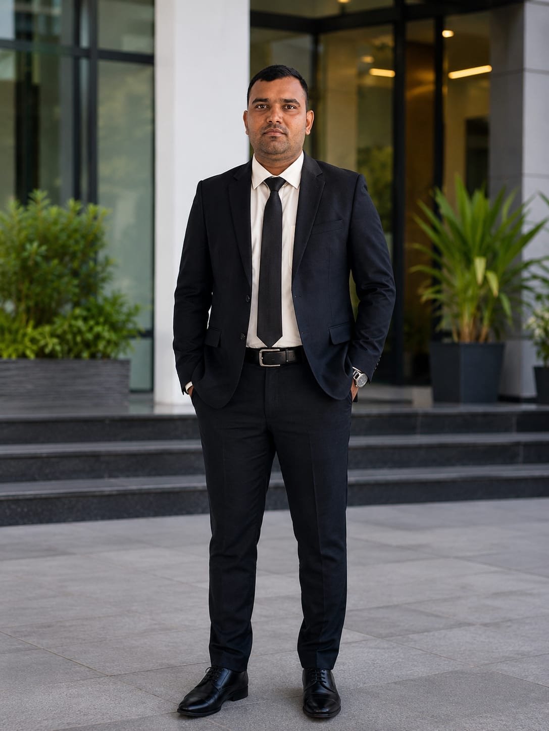 Vijay Kumar in formal attire
